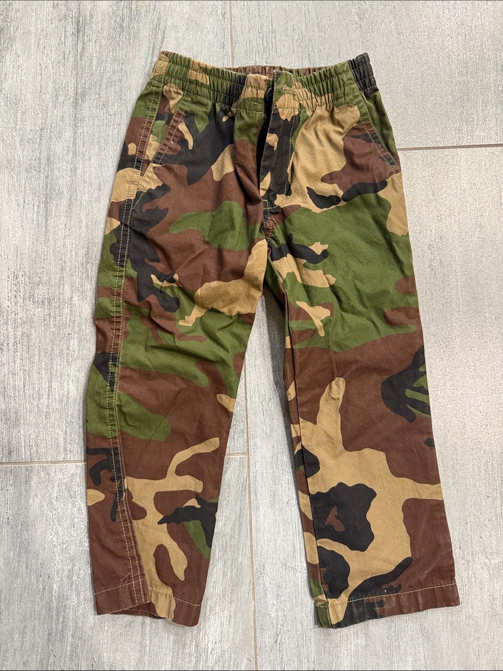 Polo by Ralph Lauren Boys Camo Pull-On Pants - Green/Brown/Black